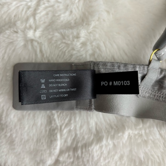 Pepper Supima Cotton Lift Up Bra in Heather Grey Size 34A Underwire Padded - Picture 13 of 15